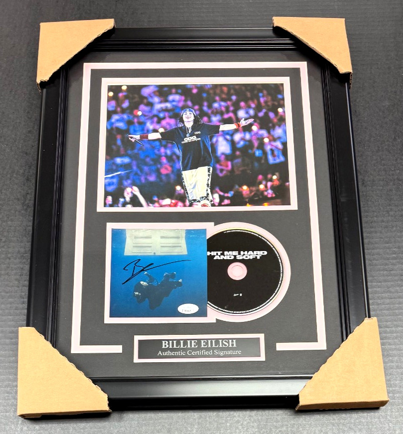 Billie Eilish Signed Autographed Authentic Cd Framed 8x10 Photo PSA COA