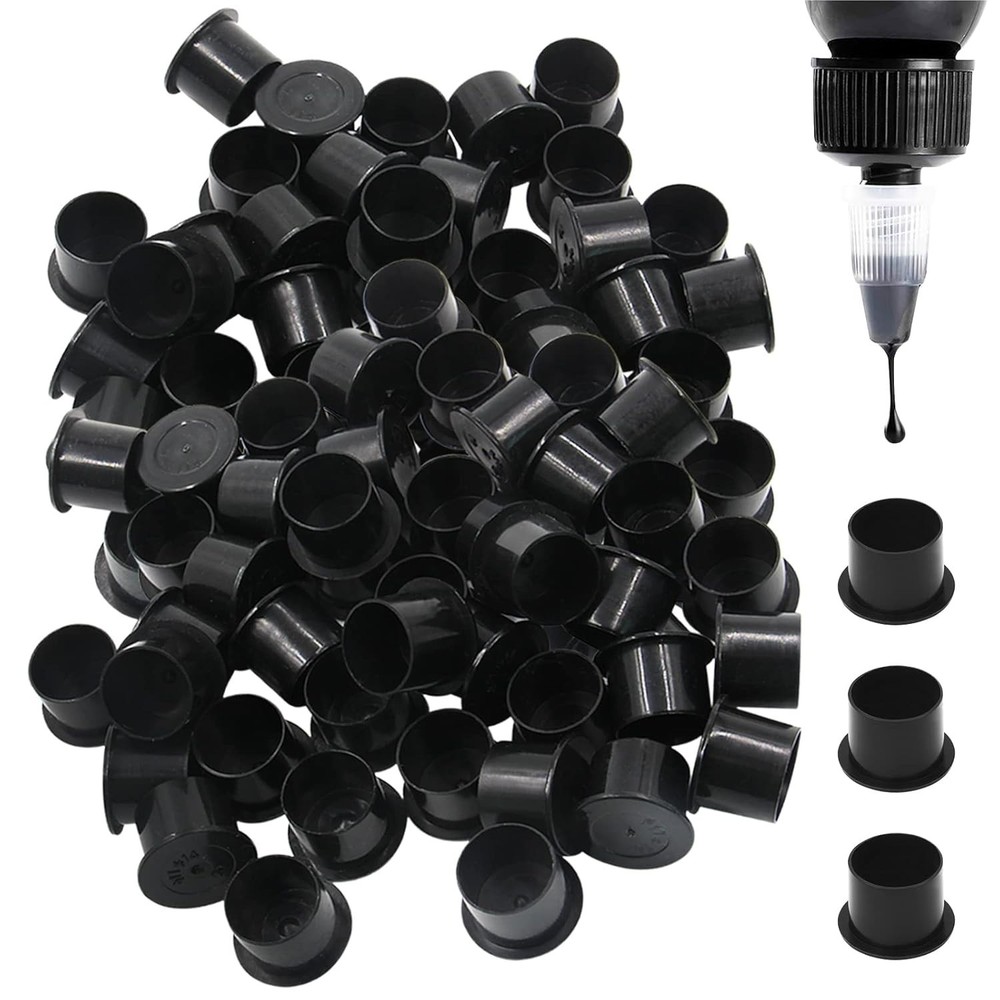 Durable 1000Pcs Disposable Tattoo Ink Caps - Three Sizes for Every Need