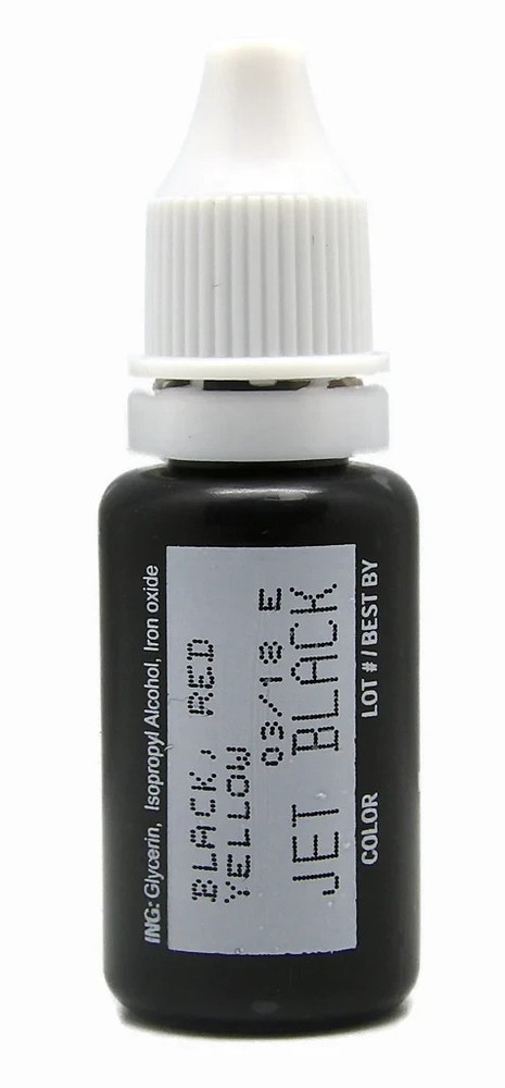 Biotouch Jet Black 0.5 oz Permanent Makeup Microblading MicroPigment