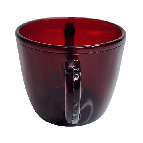 Anchor Hocking Ruby Red Cream And Sugar