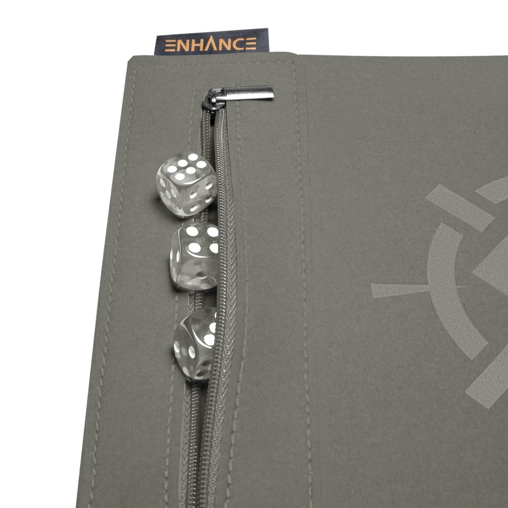ENHANCE Roll on a Scroll™ Dice Rolling Mat & 12pc 6 Sided Dice Set