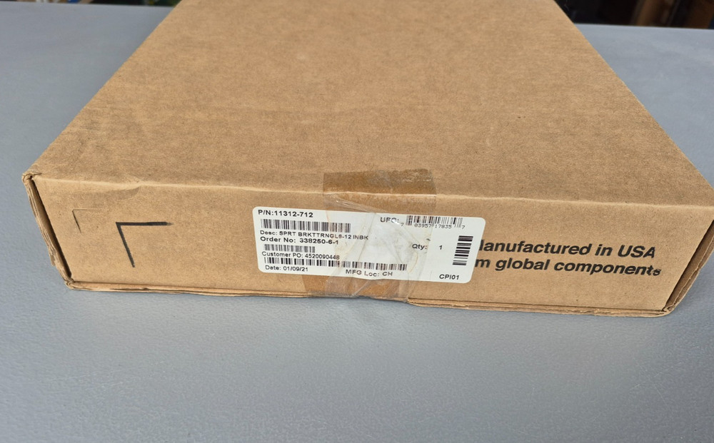 New in Box Chatsworth CPI 11312-712 Triangular Support Bracket, Black 12"