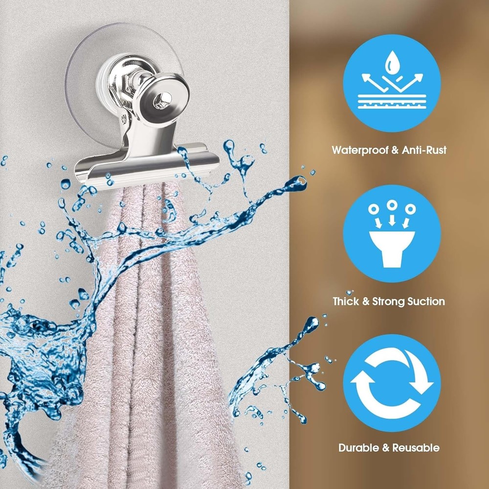 AccEncyc Suction Cup Clips for Windows 12Pcs Clear 12Pcs,