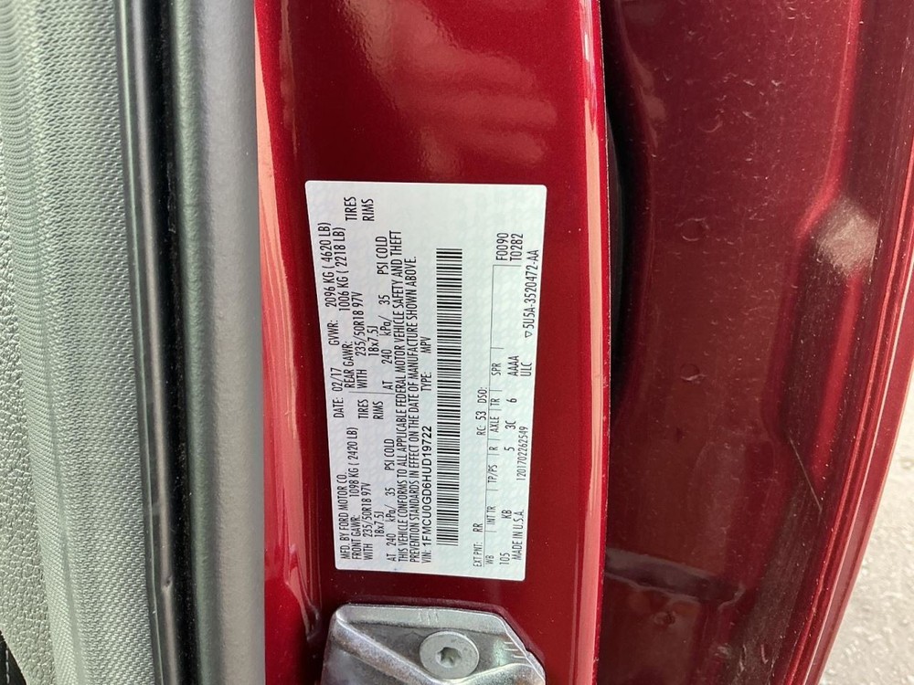 System Restraint Bag Module Fits 17-19 ESCAPE 865896