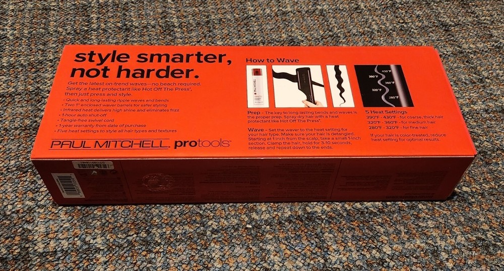 Paul Mitchell Express Ion WavePress Ceramic Deep Waver, Black