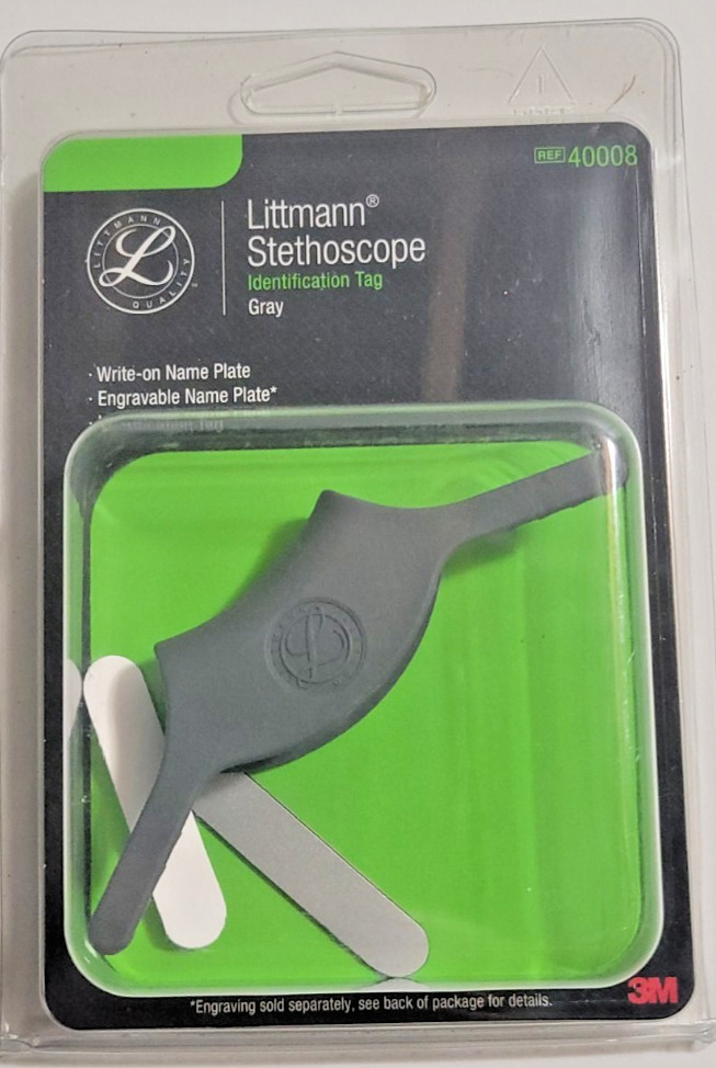 Littmann Stethoscope Identification Tag - Gray #40008