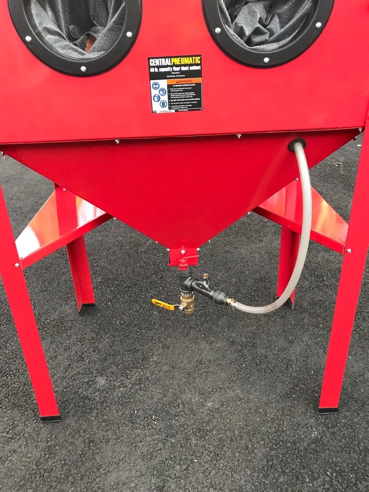 Blast cabinet metering valve Harbor Freight sandblasting metering