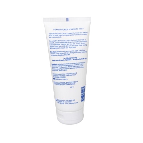 4 Pack Vanicream Shave Cream For Sensitive Skin 6Oz Each
