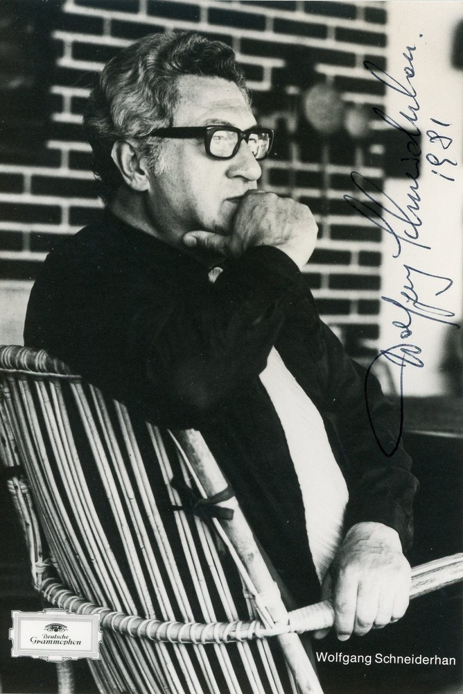 Wolfgang SCHNEIDERHAN (Violin): Signed Photograph