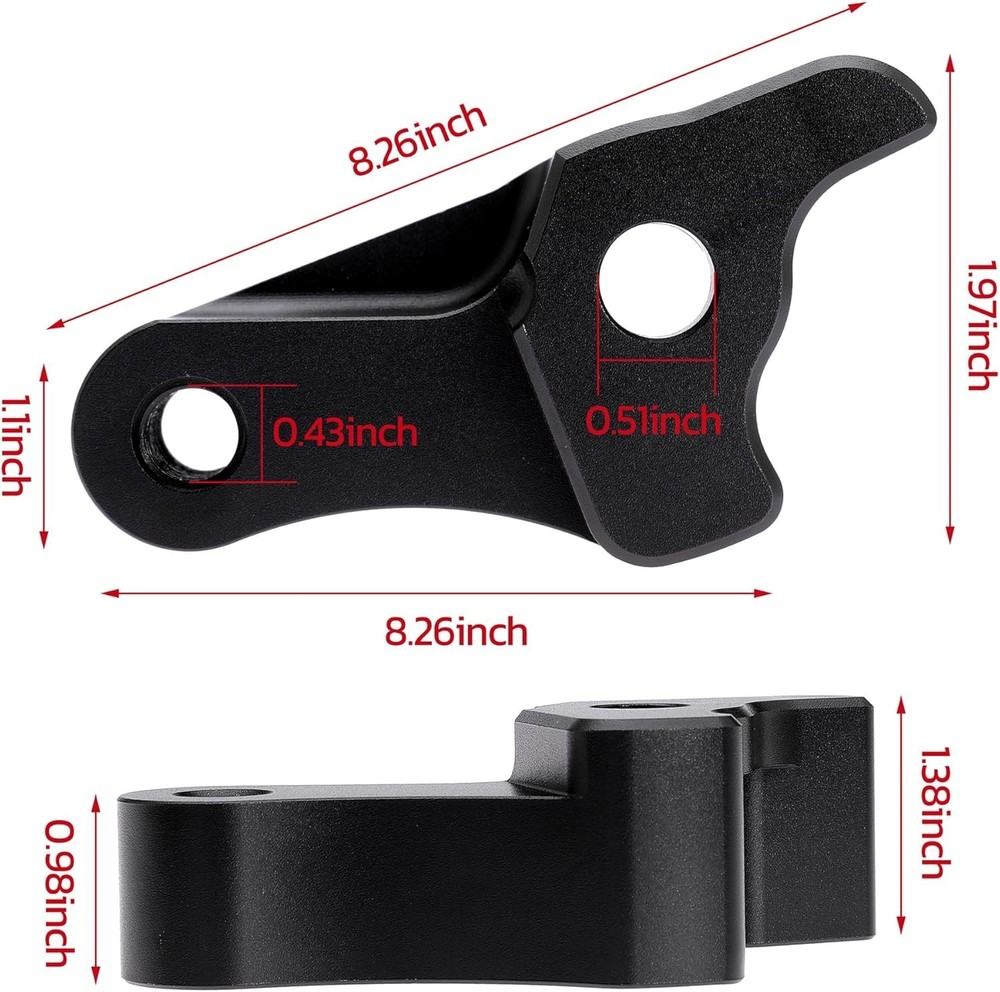 Adjustable Lowering Link Block for Harley Davidson Touring Road Glide 2002-2023