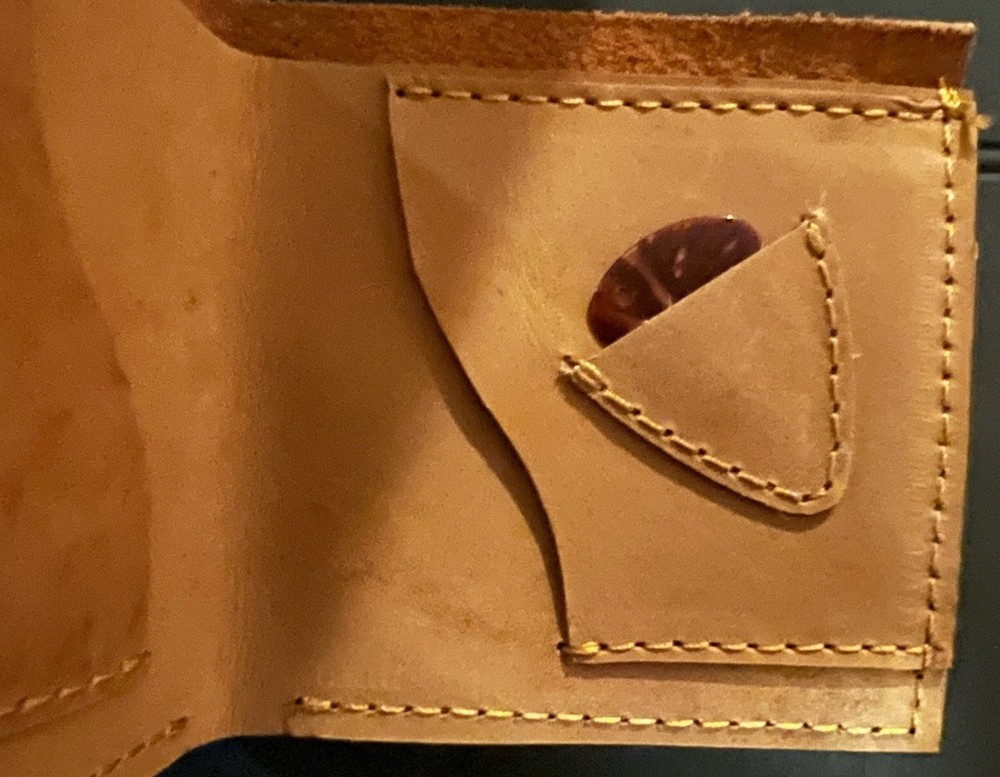 STEVIE RAY VAUGHAN GUITAR BI-FOLD LEATHER WALLET