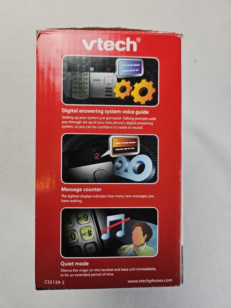 VTech 2 Handset Phone System w Digital Answering System & Caller ID/Call Waiting