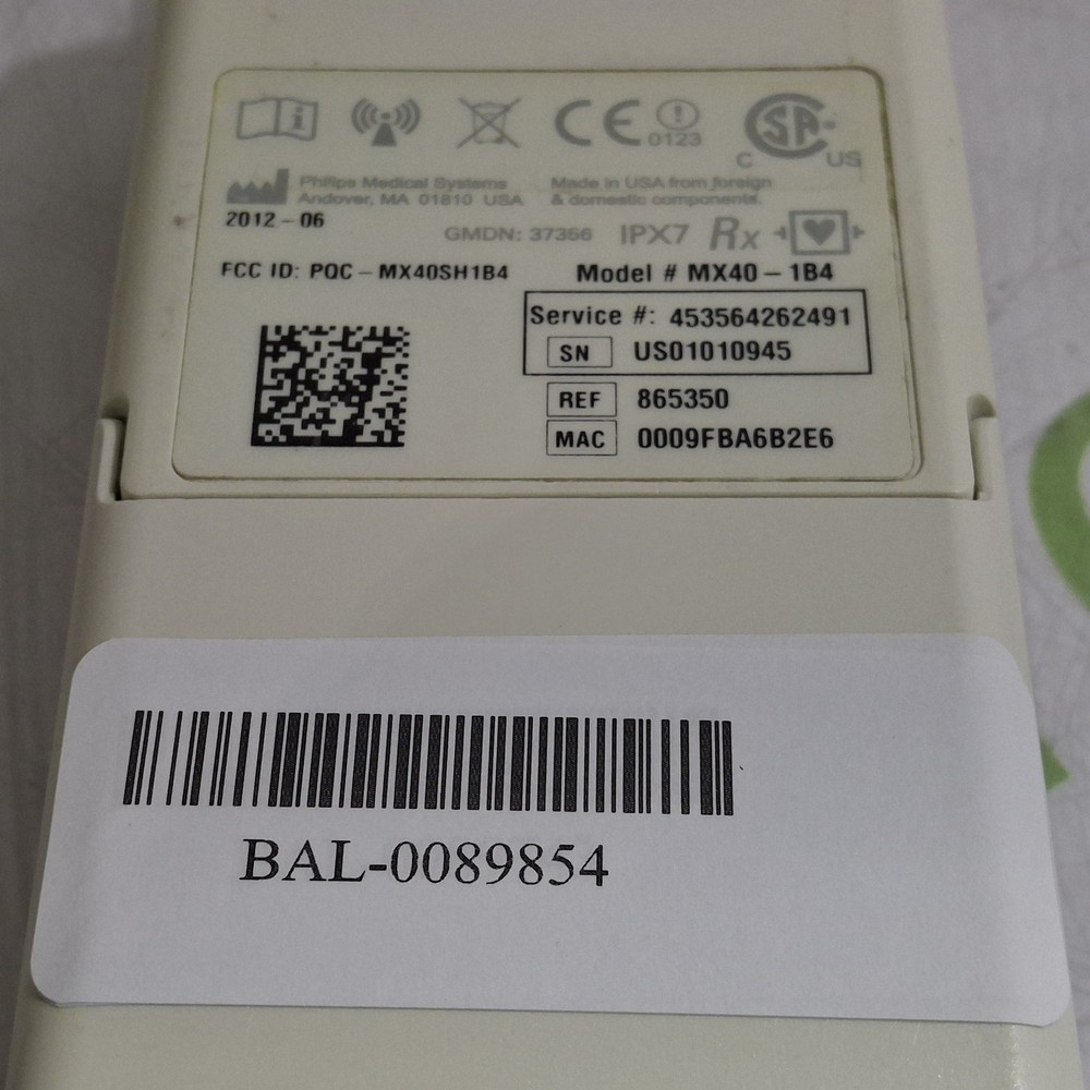 Philips MX40 1.4 ECG 865350 Telemetry Transmitter