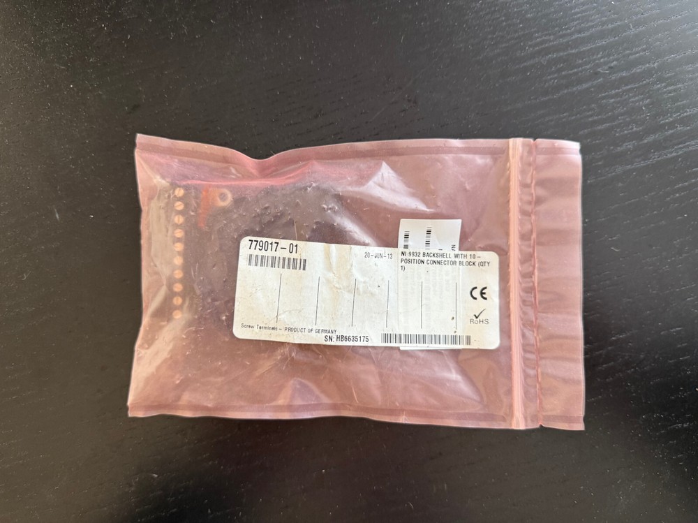 National Instruments NI 9932 10 position screw connector & backshell