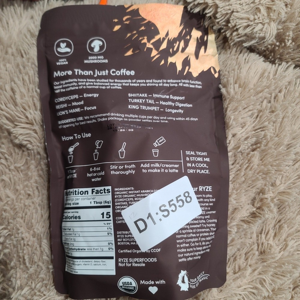 Mushroom Instant Coffee Bright and Smooth