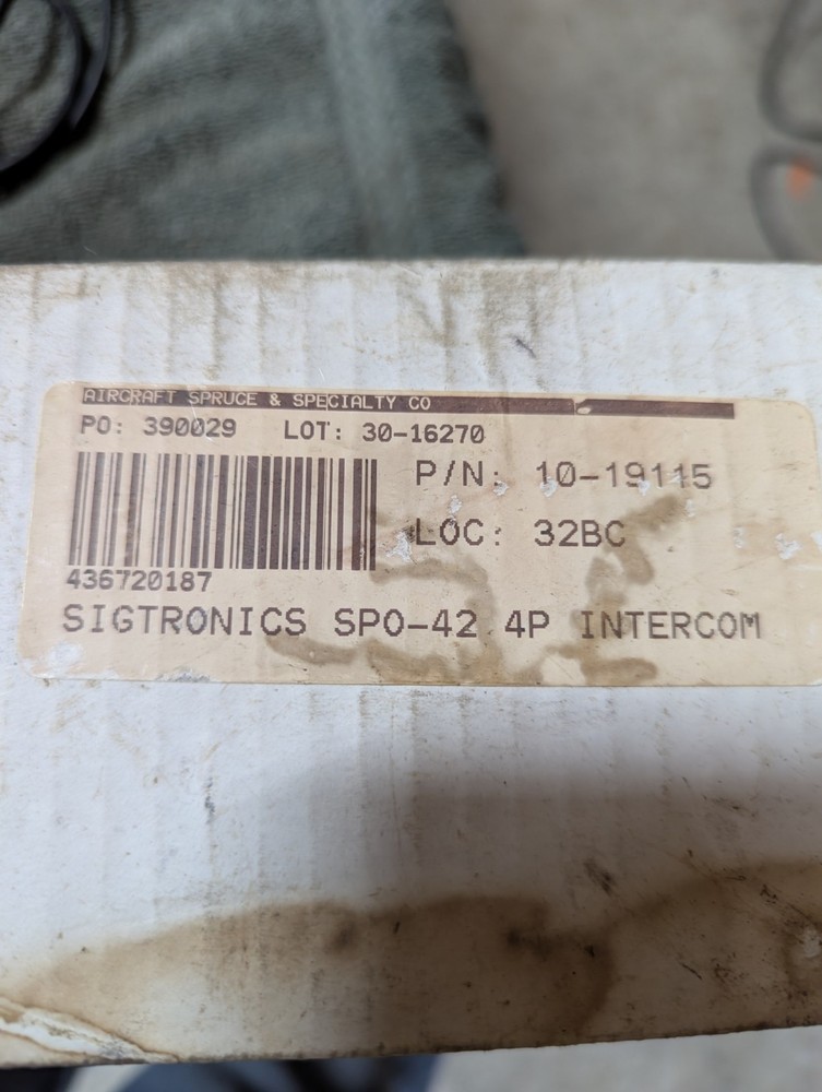Sigtronics Transcom II portable aviation intercom SPO-42
