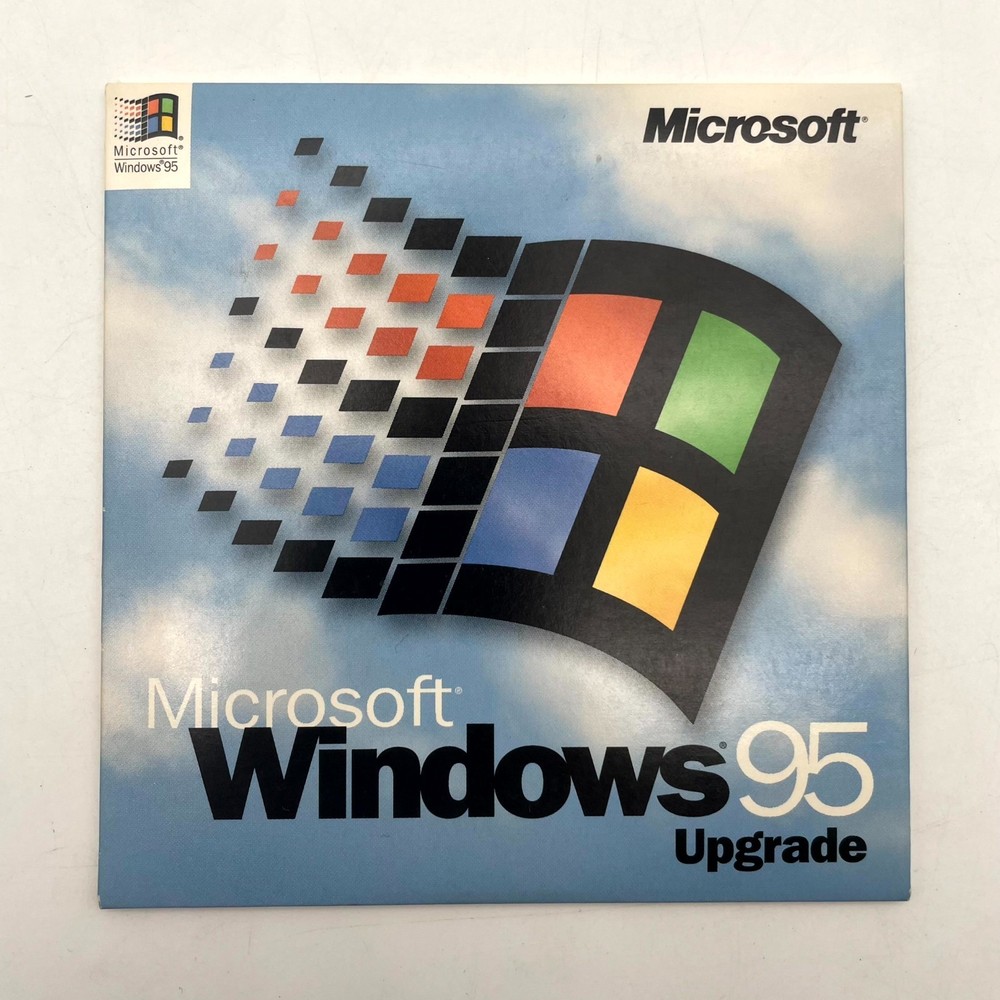 Microsoft Windows 95 Upgrade Operating System Software w/ Product Key & Sleeve