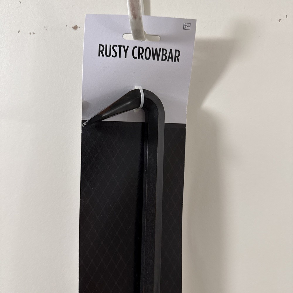 Rusty Crowbar Plastic Accessory 18 Inch B Prop Crowbar Halloween Prop