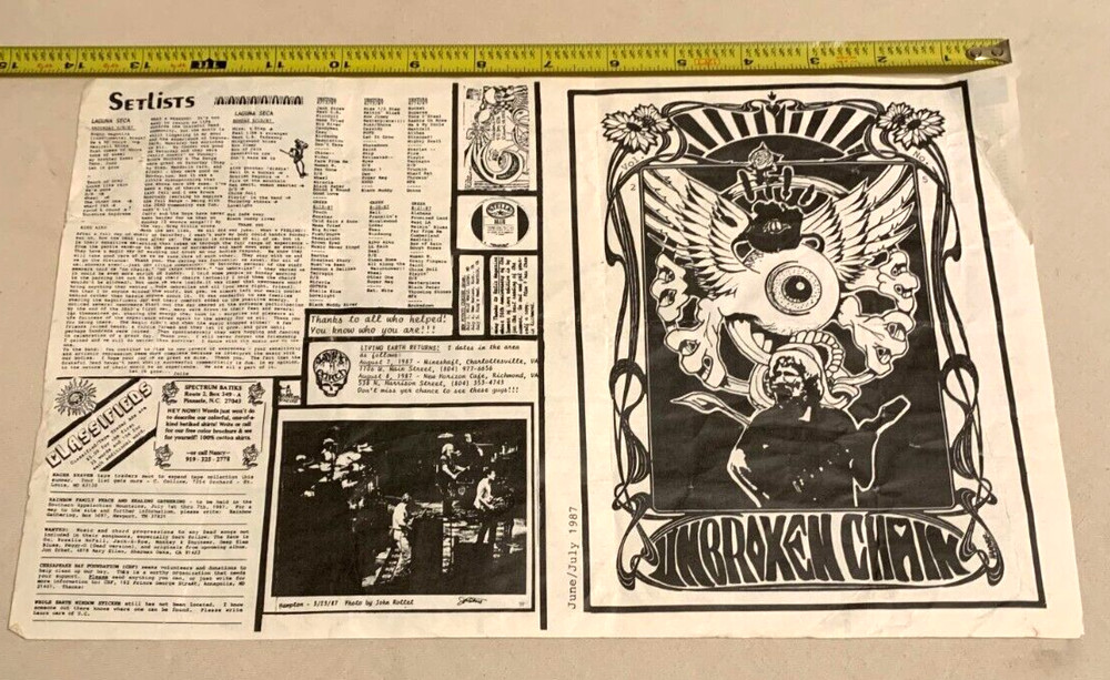 🔥 Grateful Dead - Unbroken Chain June / July 1987 Issue 🔥