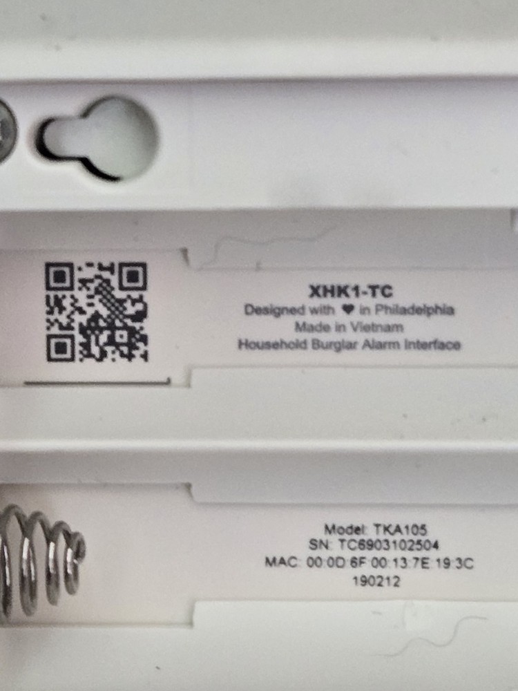 XFINITY COMCAST Security Alarm XHK1-TC KEYPAD ONLY