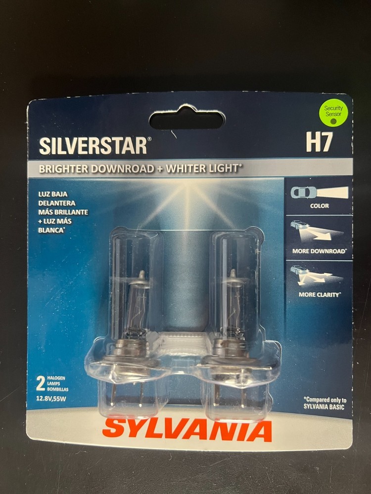 Sylvania H7 SilverStar High Performance Halogen Headlight Pair Set 2 Bulbs 5518