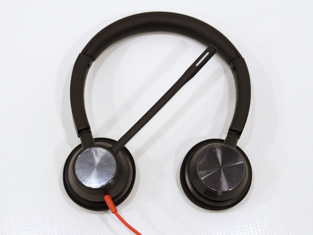 Poly Blackwire 3320 Wired USB Headset (Black/Red)