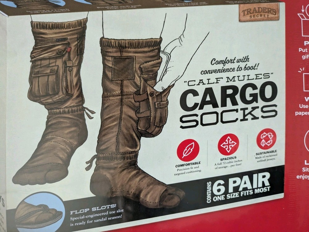 New Sealed Prank Gift Box - Cargo Socks