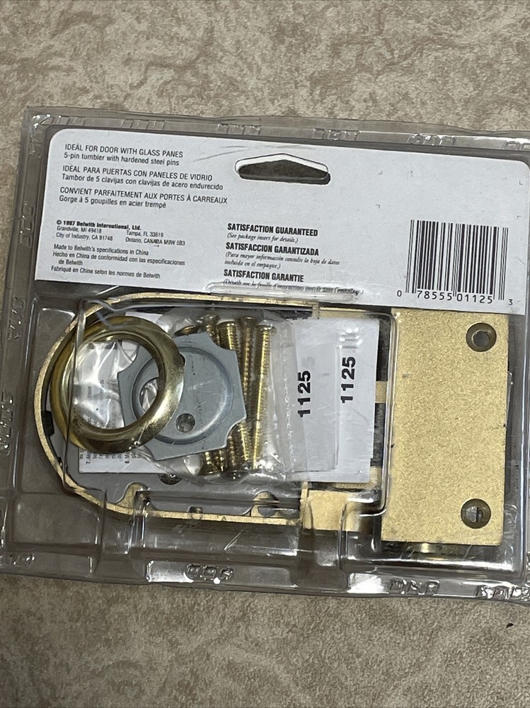 First Watch Double Cylinder Bolt Interlocking Deadbolt 1125