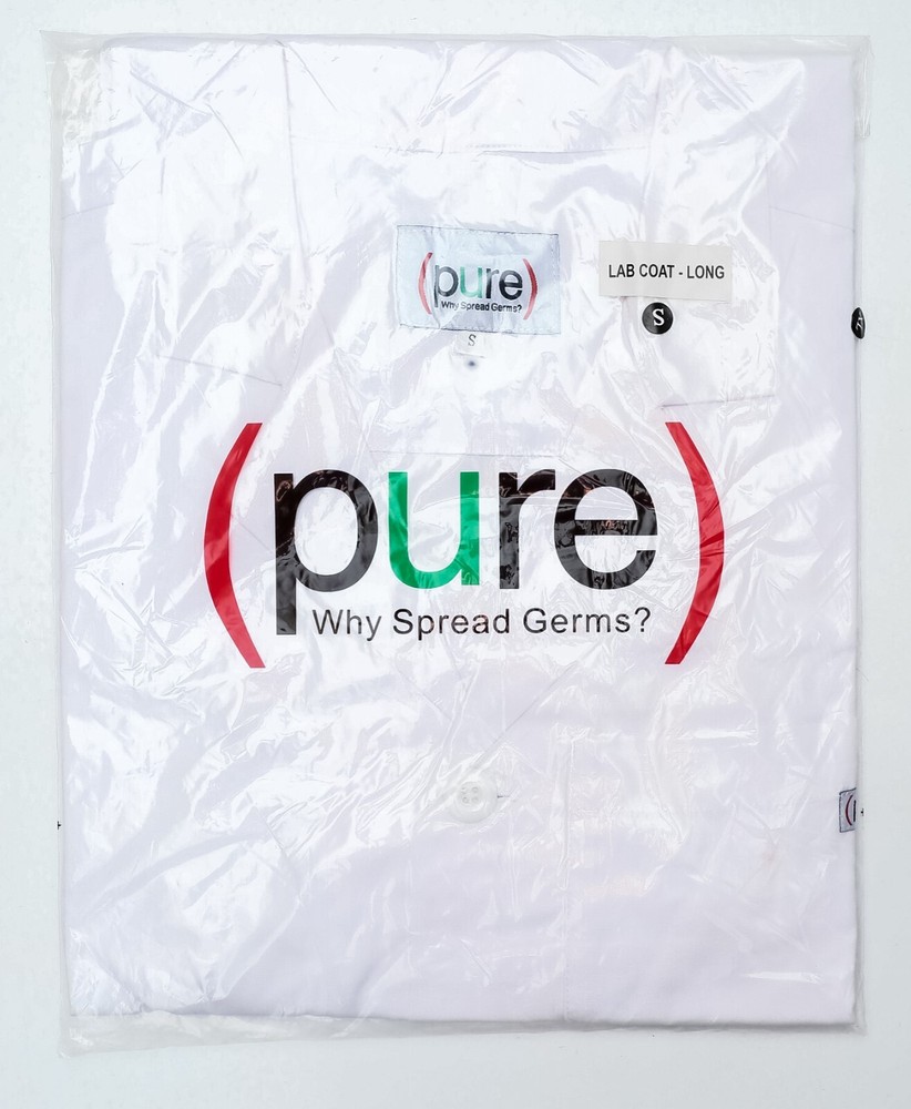 PURE Microbe Shield Technology Treated Labcoat Size Small