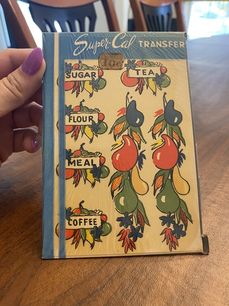 Vintage Transfer Decals Kitchen