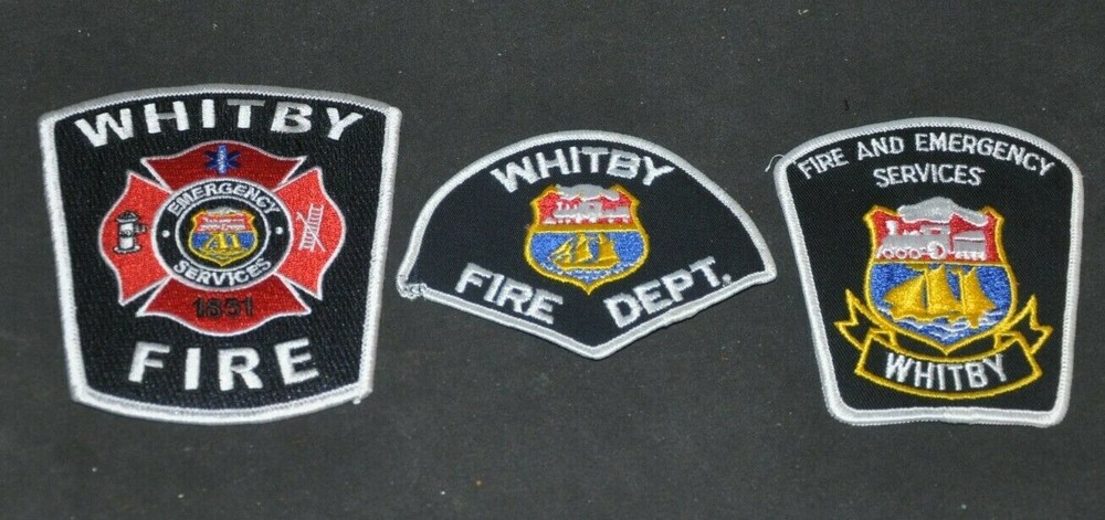 PATCHES-WHITBY-FIRE-EMERGENCY-USED-3 PATCHES