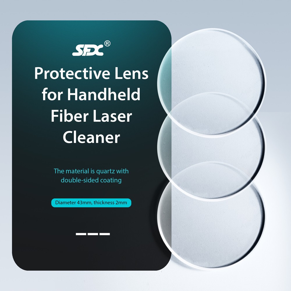 3PCS Protective Lens for Laser Cleaning Machine Rust Oxide Paint Graffiti Remove