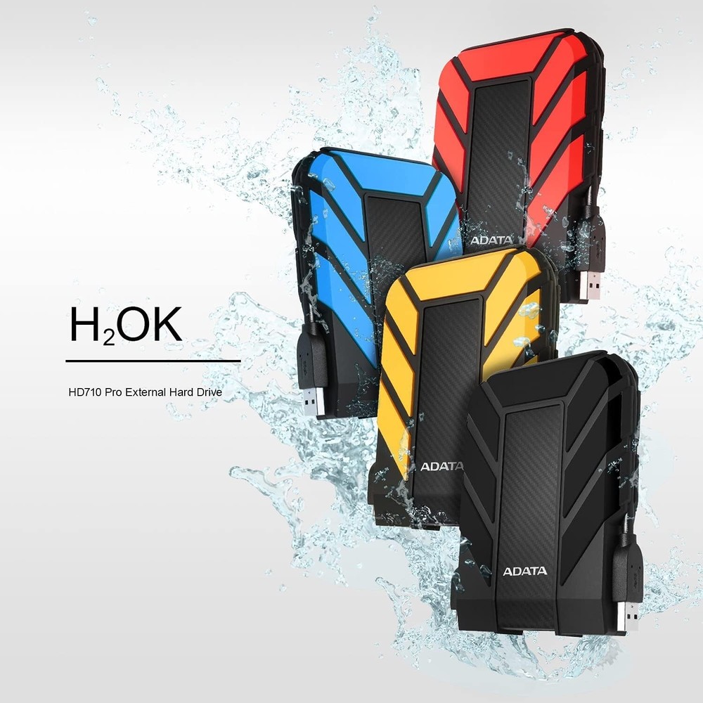 Hard Drive External Waterproof Shockproof Dustproof Rugged USB 3.1 Portable 1TB