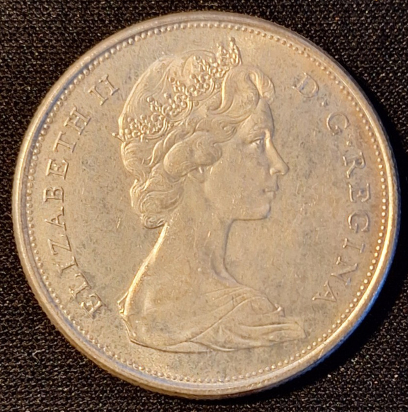 CANADA 80% SILVER 50 CENTS 1965 HALF DOLLAR