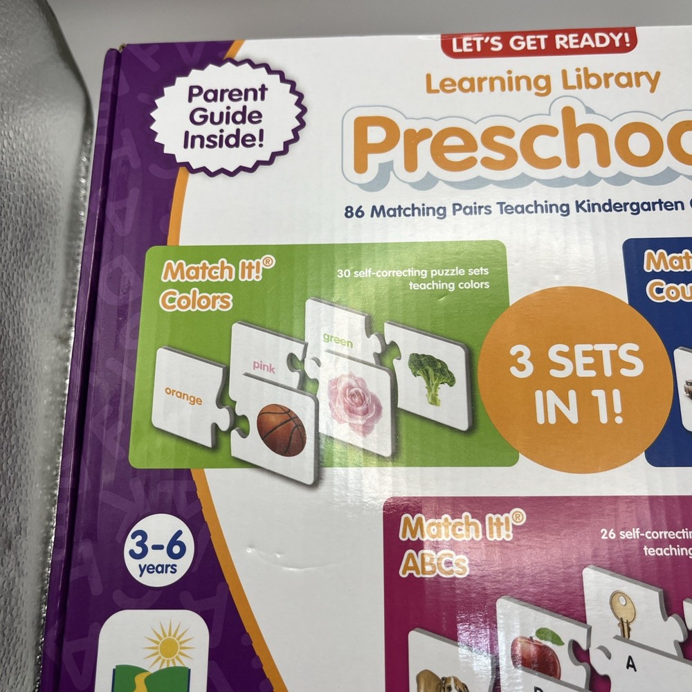 The Learning Library Preschool Learning Set New Unopened Educational Games