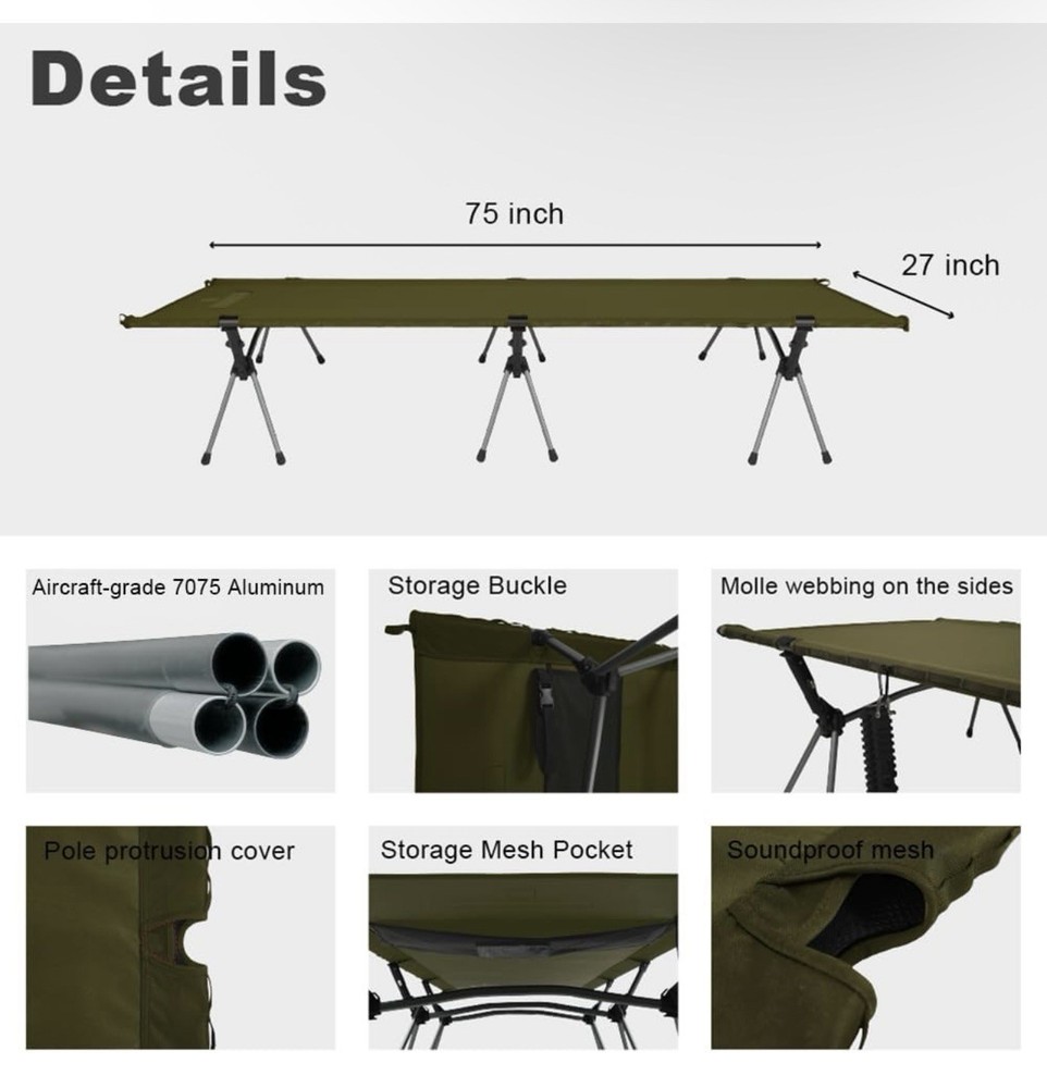 Camvil Easy COT L210 - 210*78*38(cm)