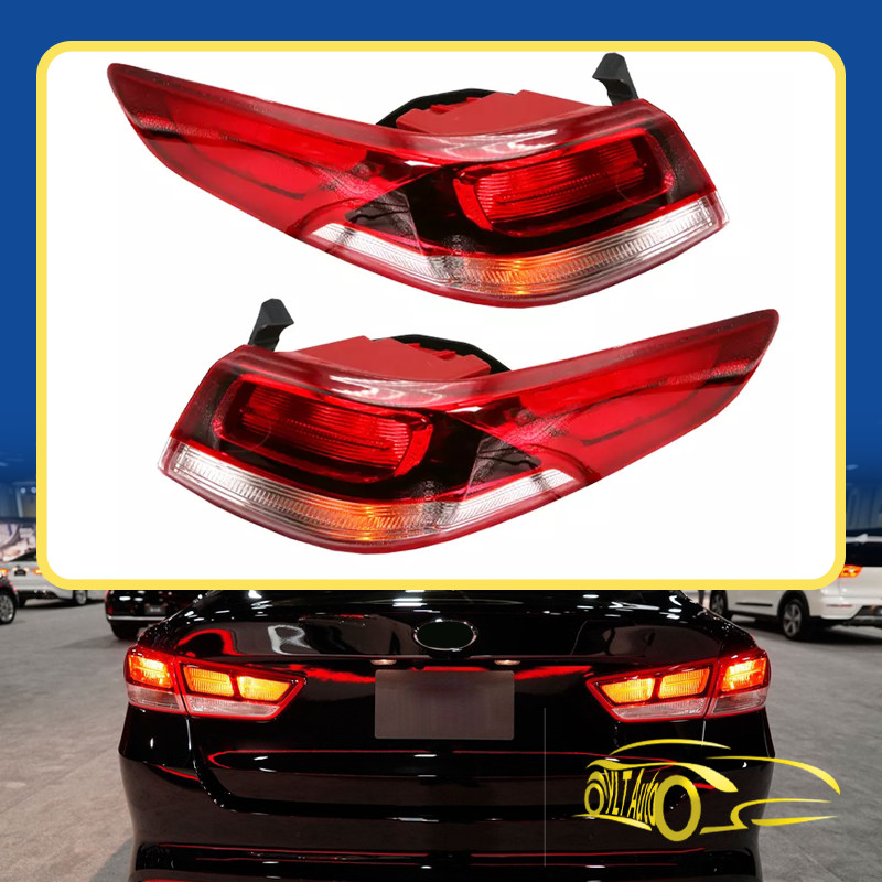 For 2016-2020 Kia Optima Rear Outer Left & Right Halogen Tail Lights Brake Lamps