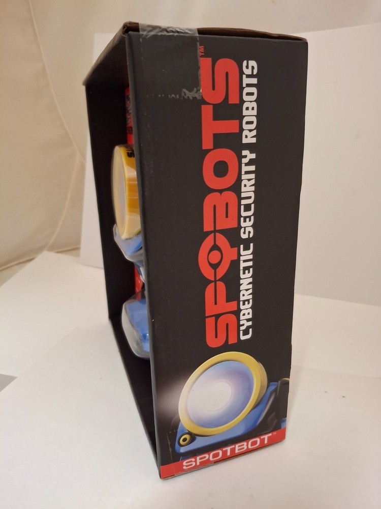 A CYBERNETIC SECURITY ROBOT:SPOTBOT ; Motorized, Screaming Siren