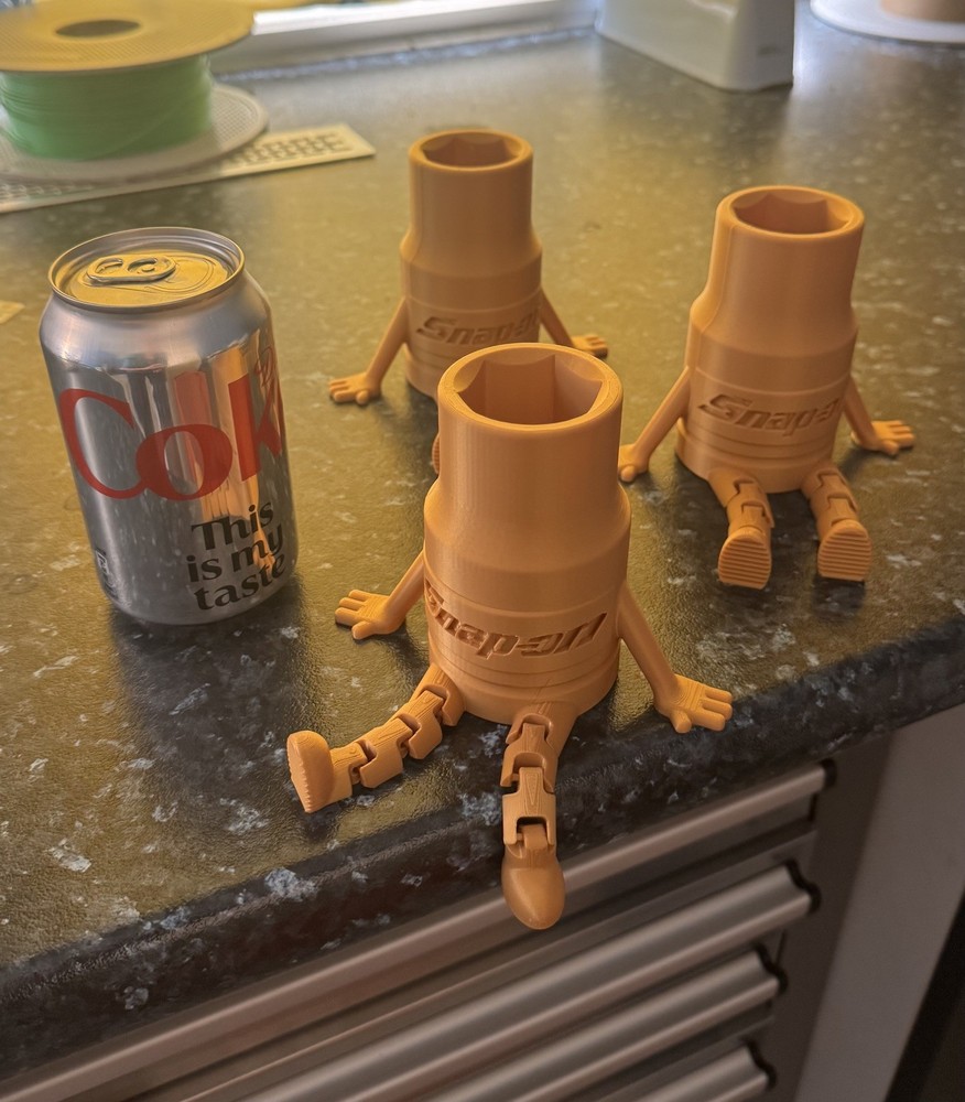 Snap On Toy Toolbox Socket Buddy In Gold Desk Model Spanner Socket