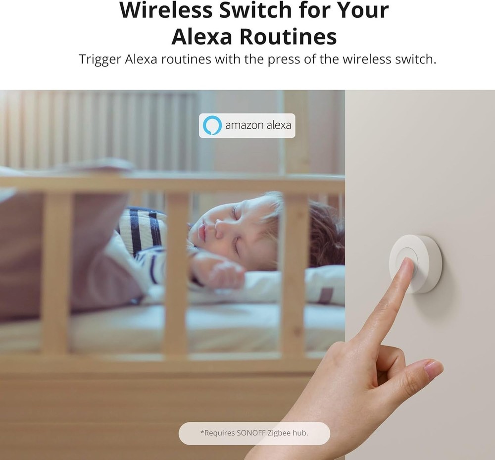 Zigbee 3.0 Wireless Switch - Control Smart Devices & Trigger Alerts Effortlessly