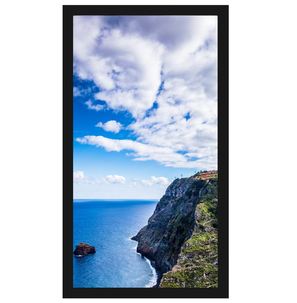 5X10 Black Picture Frame, Tabletop and Wall Mounting Horizontally or Vertically,
