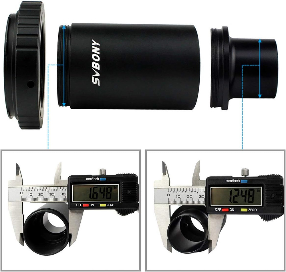 T2 T-Ring Adapter Canon EOS 1.25” Telescope & Microscope Mount