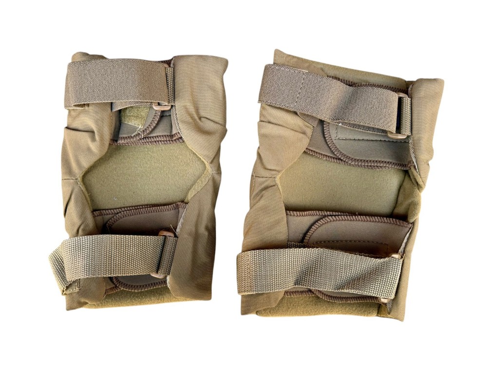 USGI Military KNEE PADS PAIR (MINT) COYOTE BROWN USGI Tactical Protective MEDIUM