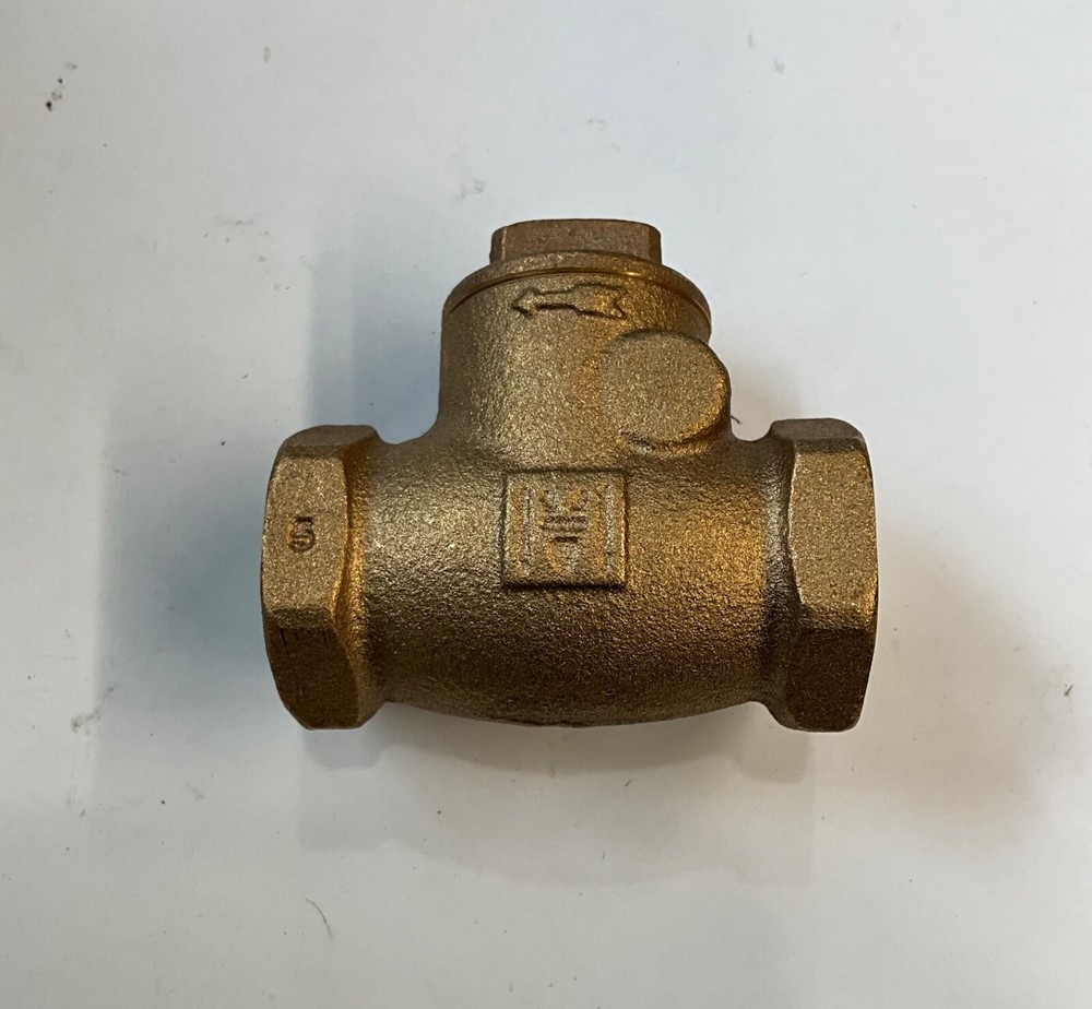 3/4" NPT Threaded Brass Swing Check Valve