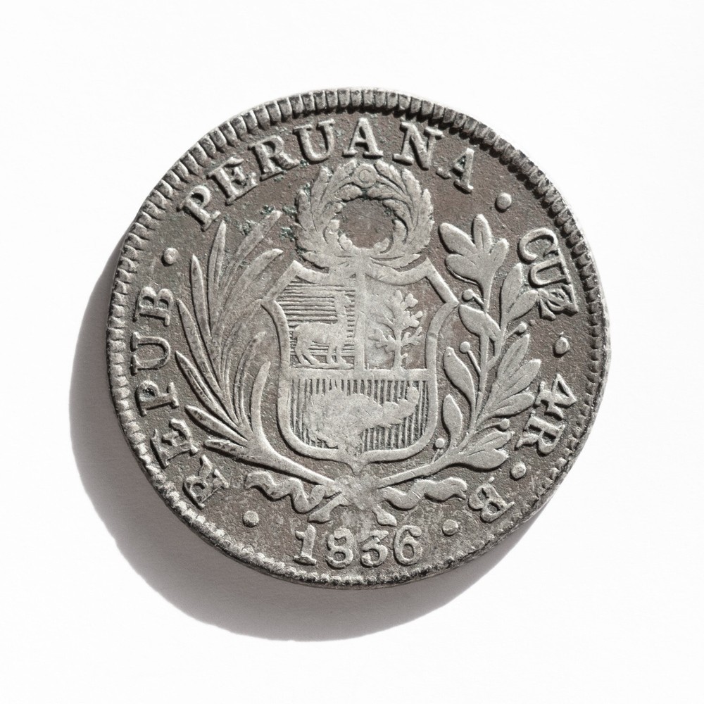 Peru 4 Reales 1836 Silver Coin