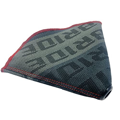 Universal Manual Shift Boot Dust Cover JDM Canvas Hyper Fabric Auto Racing Gray