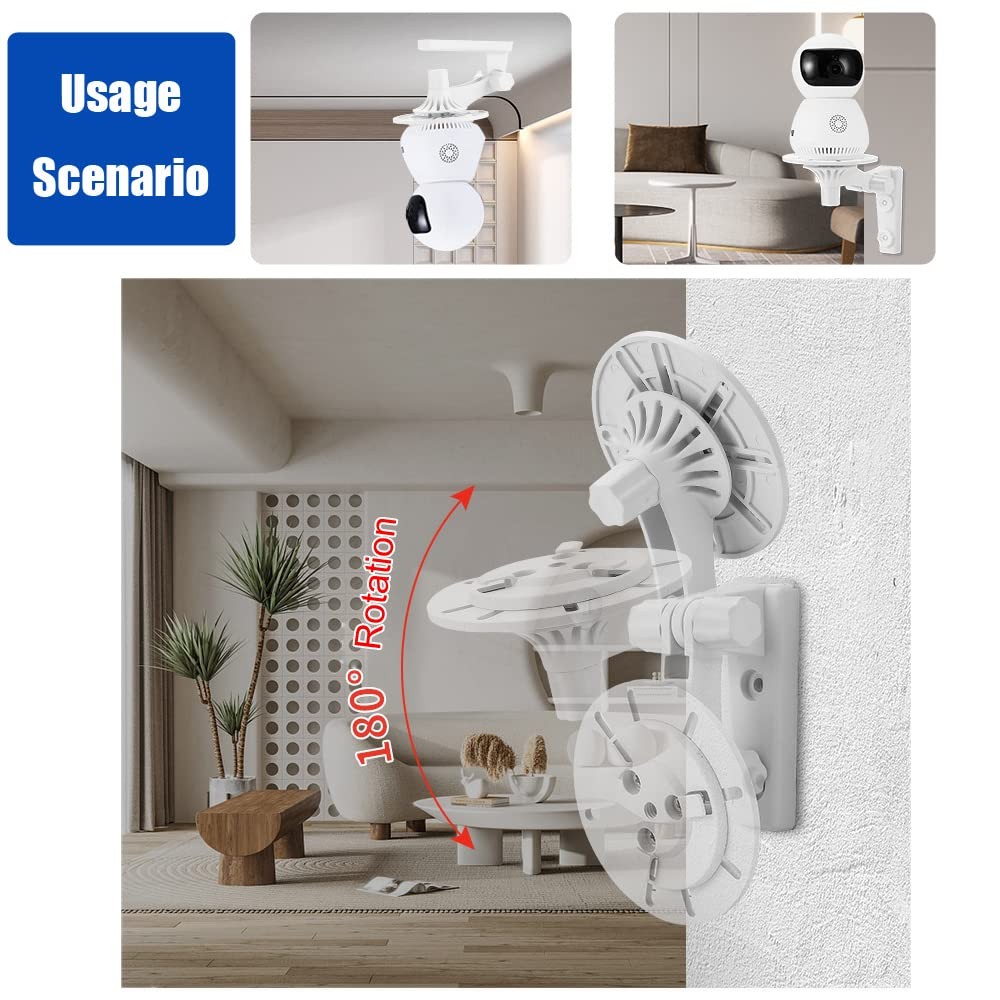 ThtRht 2 Pack Dome Camera Wall Mount L-Type Stand Cam Bracket Ceiling...