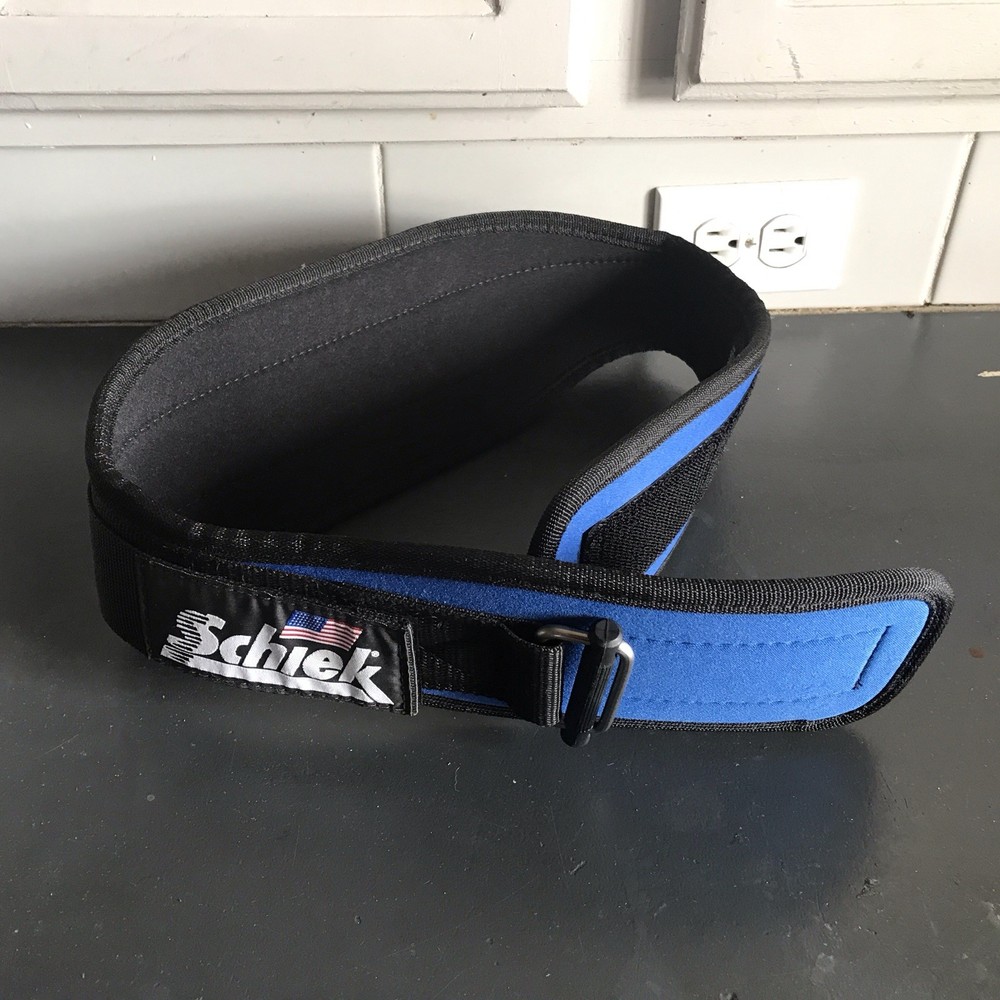 Schiek Weight Lifting Belt (Blue)  Model#2004 Size Small NICE