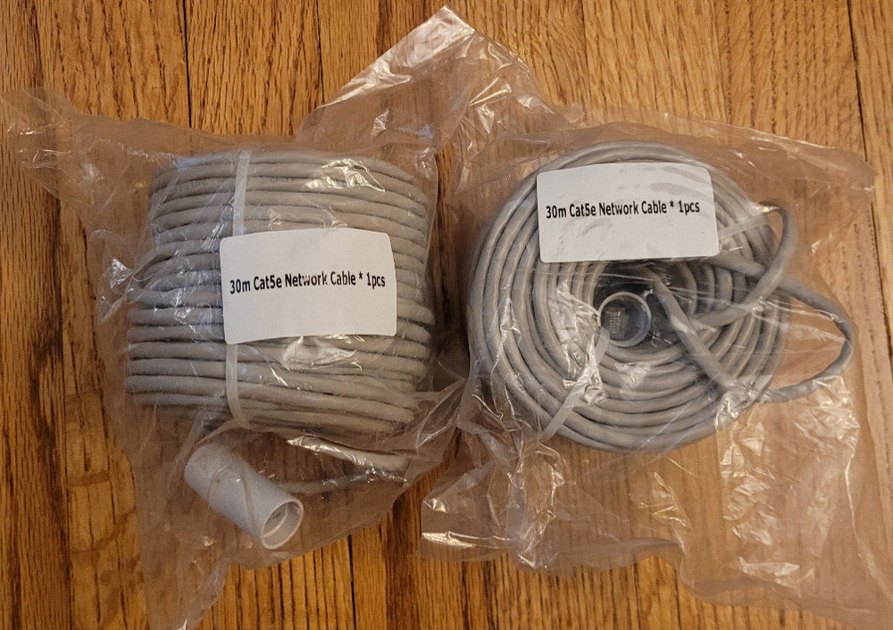 Lorex Cat5e 100FT/30m Network Ethernet Cable for IP Security Camera