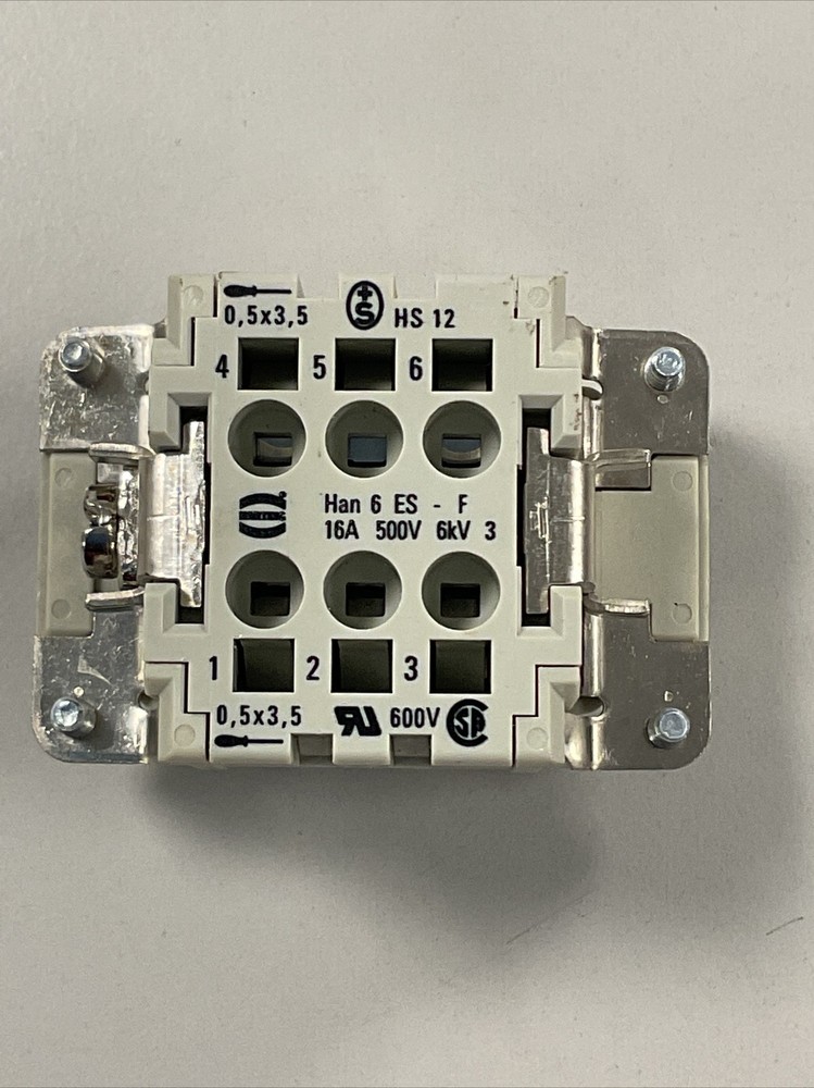 Harting HAN 6 ES-F male socket